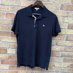 Vintage Burberry London Polo Button Up Shirt Large
